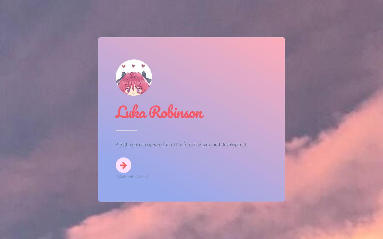 Carrd profile picture for @robinson